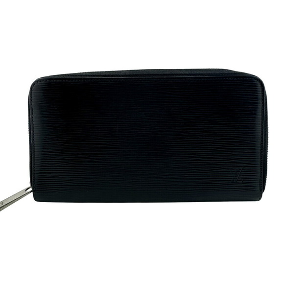 LOUIS VUITTON M60632 Zippy Organizer Epi Long Wallet Black Men's